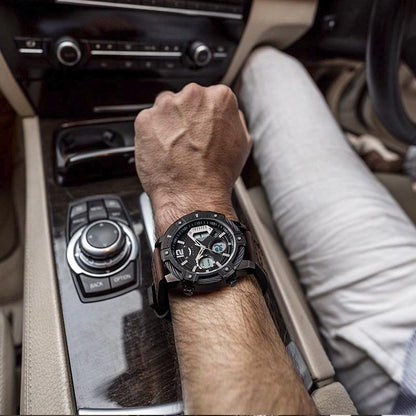 📢Hot Sale 60% OFF🔥Multifunctional Dual Display 3ATM Waterproof Men's Quartz Sports Watch
