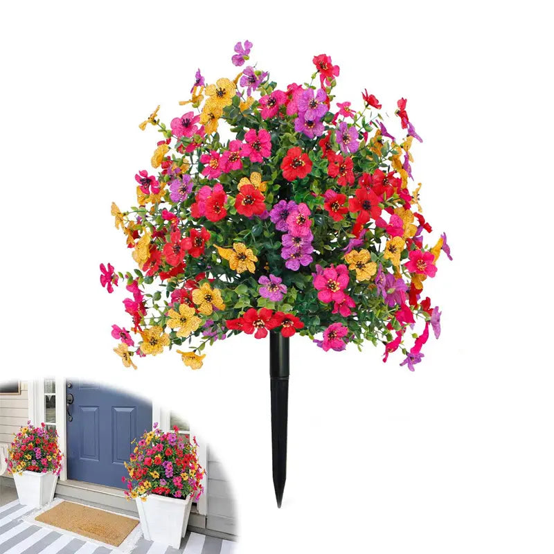 🔥Last Day: 60% OFF🔥Artificial Eucalyptus and Violet Ground-Insert Floral Decoration