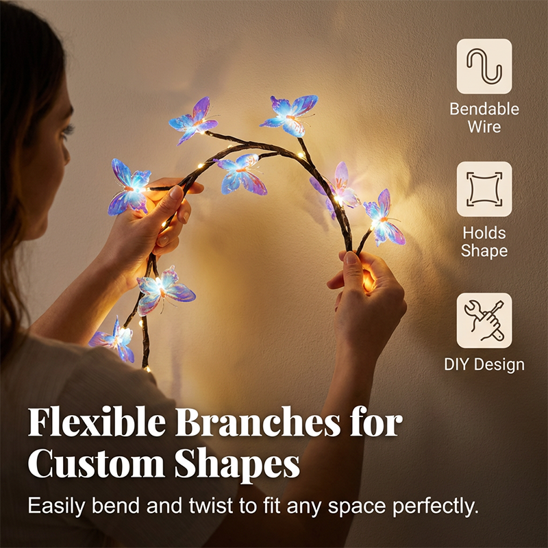 🥳2026 HOT SALE🥳💞50K+ SOLD!🦋Romantic Butterfly Vine LED Lights